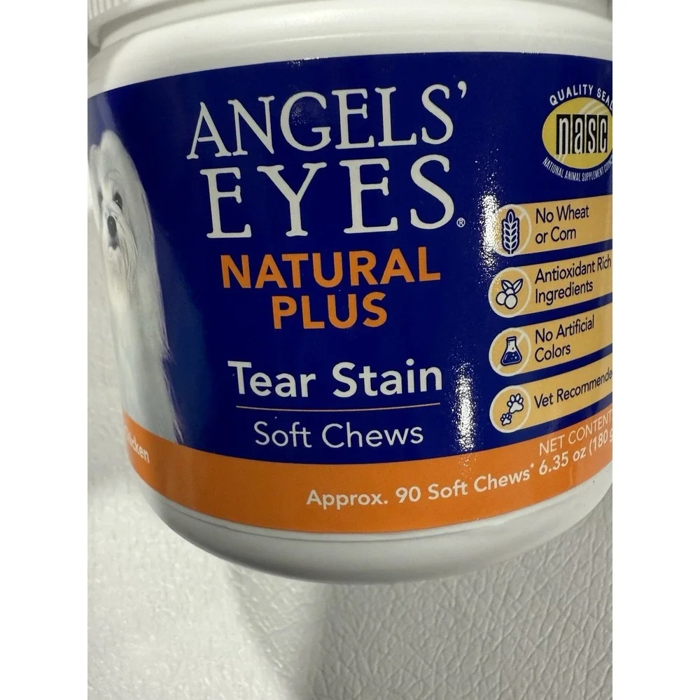 2x Angels' Eyes Chicken Flavored Natural Soft Chews for Dogs & Cats, 90 Ct Each